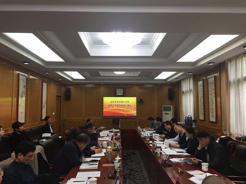陕西PT电子游戏集团参与省国资委安康合力团扶贫工作督导查抄汇报会