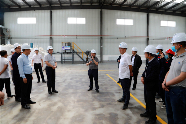 陕西PT电子游戏集团复工复产促增长项目观摩会议与会人员走进大秦国源三秦PT电子游戏秦国园区在榆项目