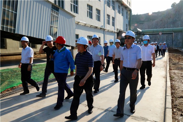 陕西PT电子游戏集团复工复产促增长项目观摩会议与会人员走进PT电子游戏保隆生态三秦在延在铜项目 陕西PT电子游戏集团复工复产促增长项目观摩会议与会人员走进PT电子游戏保隆生态三秦在延在铜项目