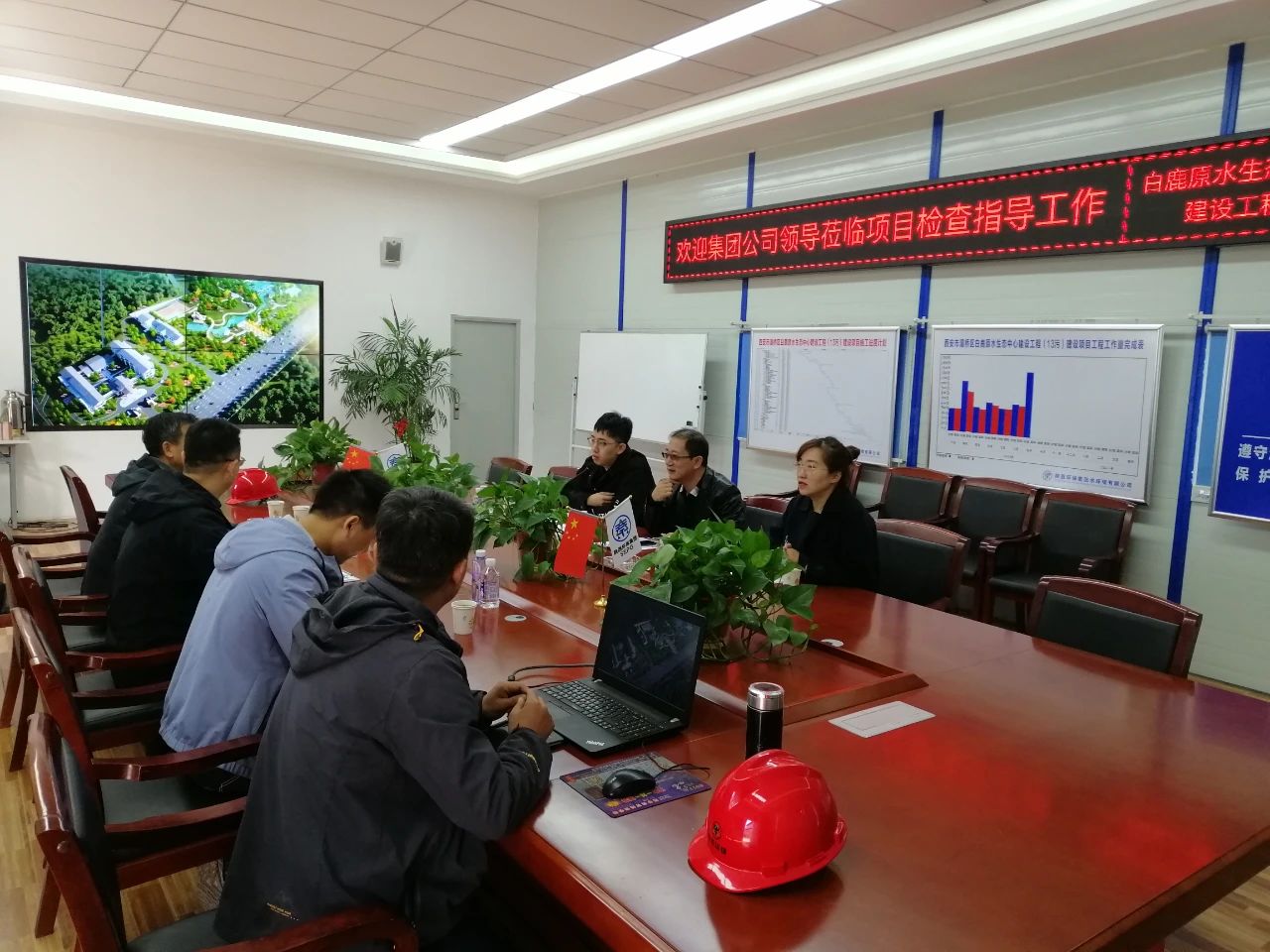 集团公司安全PT电子游戏查抄组赴水环境公司白鹿原项目进行安全查抄