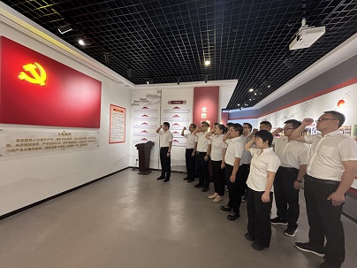 商南公司结合党支部发展“赓续红色血脉，砥砺奋进征程——庆祝中国共产党成立104周年”主题党日活动